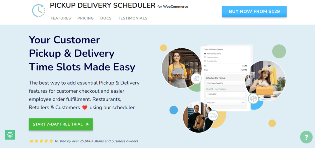 Screenshot of the Pickup Delivery Scheduler product page