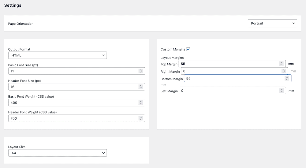 Setting up an order template within BizPrint