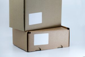 photo of blank shipping labels