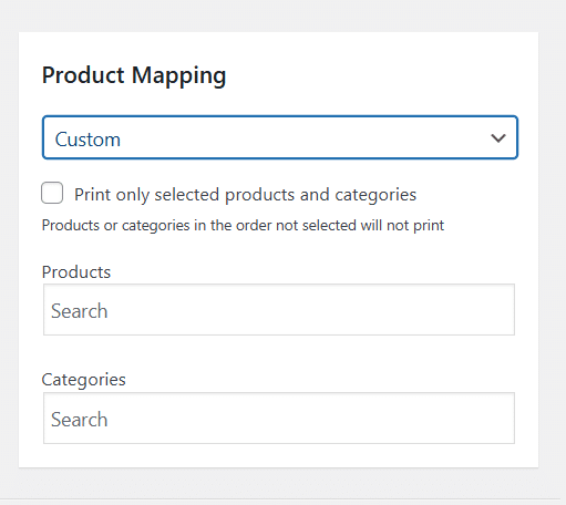Configuring Product Mapping with BizPrint