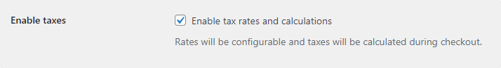 Enable tax rates