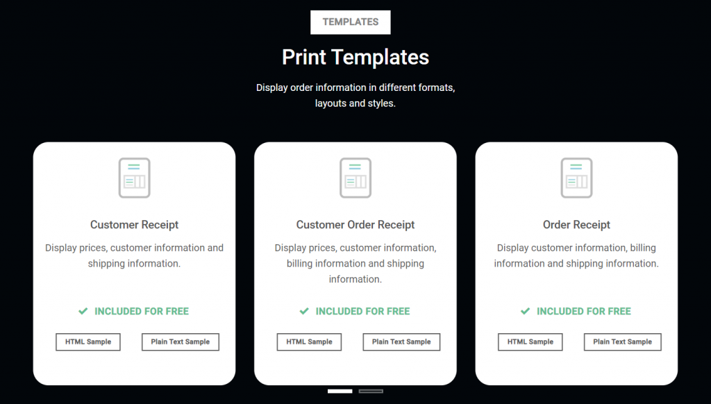 BizPrint print templates