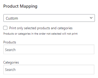 Set up Product Mapping