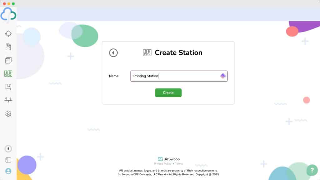 Setting up your printing station
